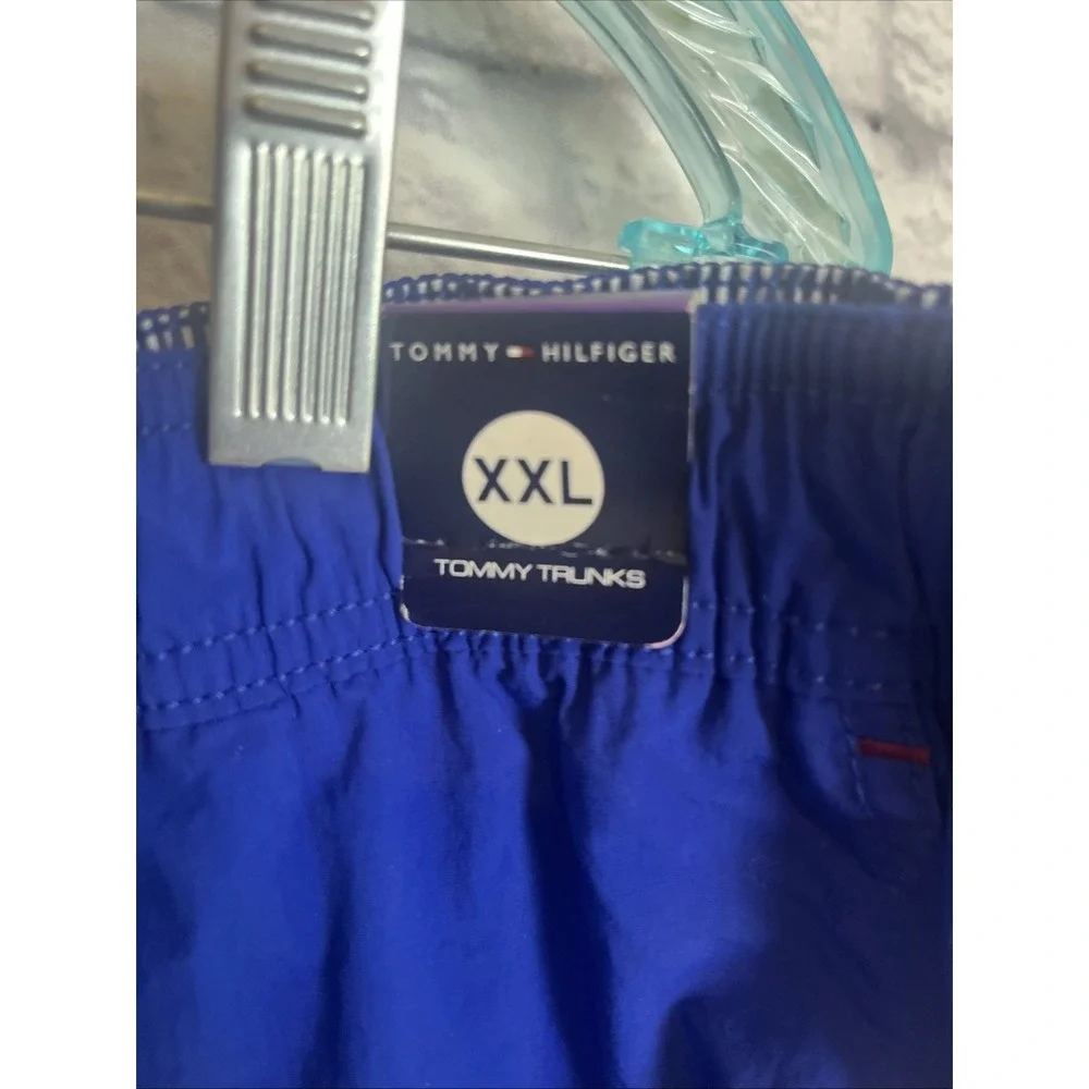 Tommy Hilfiger Men's NWT Classic Blue Swim Trunks Mesh Lined Drawstring Size XXL